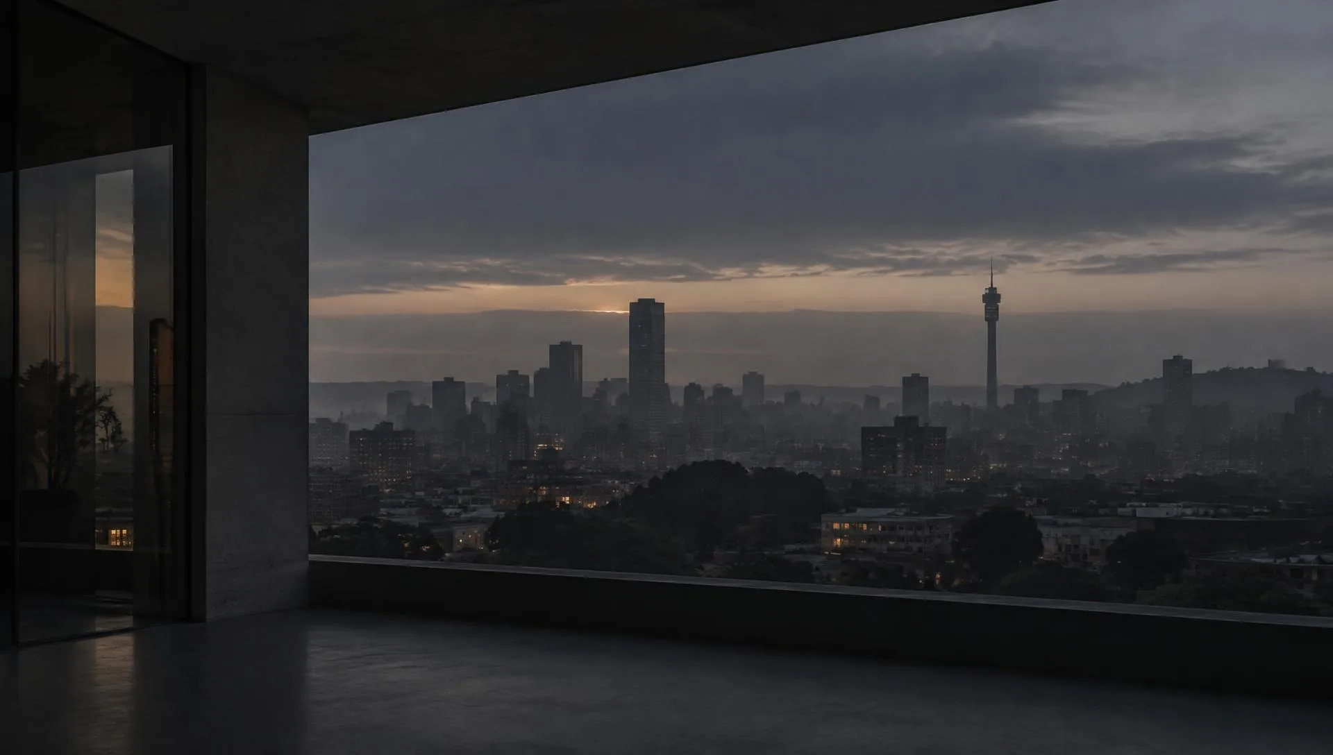 Johannesburg seen through a quiet architectural frame